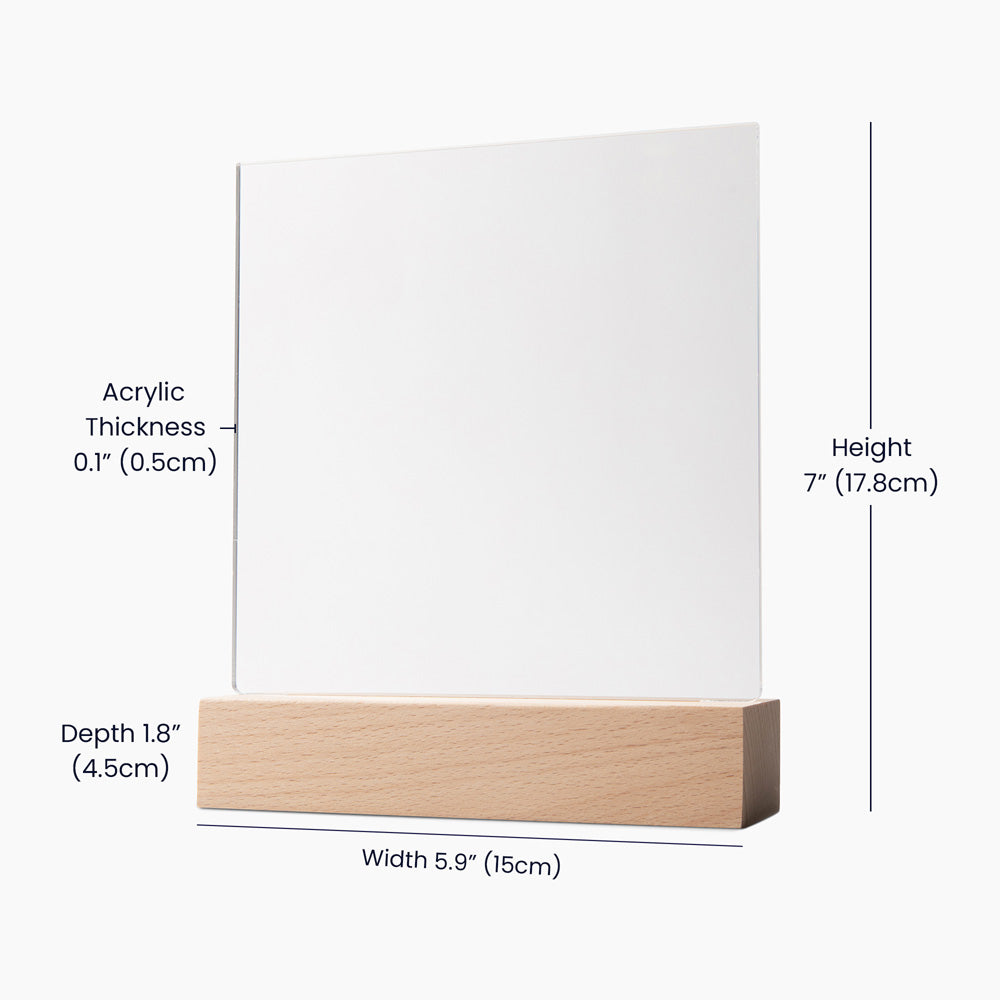 Let's Break It Down Acrylic Square Plaque - Father's Day Gift for Bonus Dad