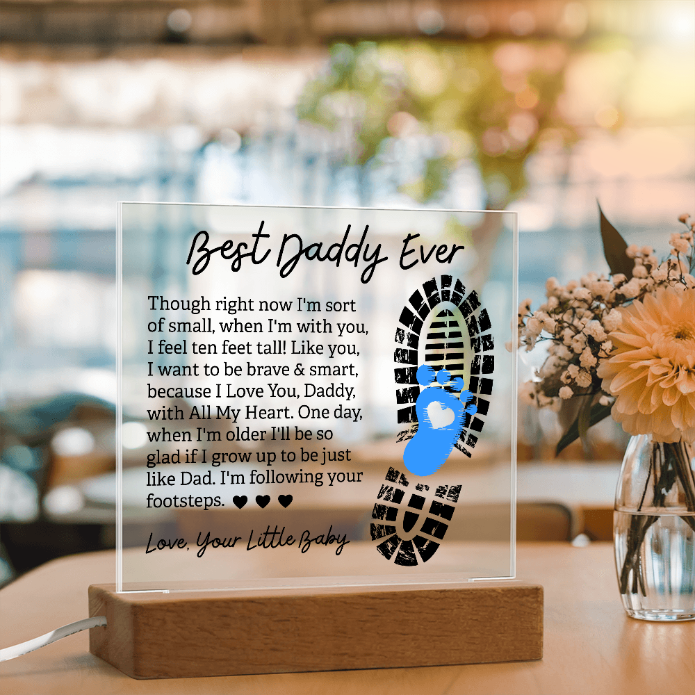 Best Daddy Ever — Acrylic Square Plaque