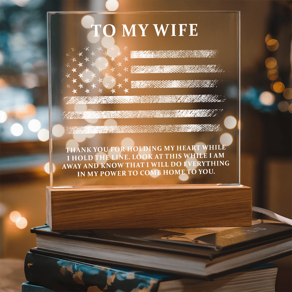 To My Wife Acrylic Square Plaque - Anniversary Gift