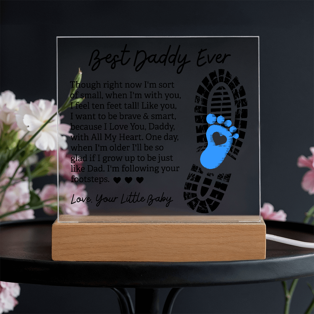 Best Daddy Ever — Acrylic Square Plaque