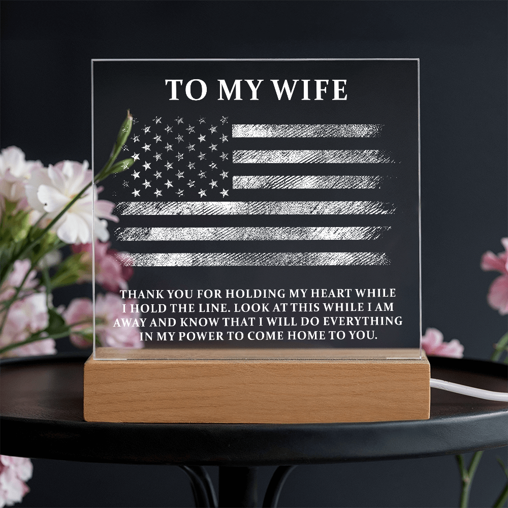 To My Wife Acrylic Square Plaque - Anniversary Gift