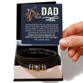 Biker Dad — Love You Forever Leather Bracelet