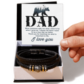 Dad, When Someone Asks Me — Love You Forever Leather Bracelet