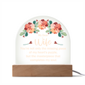 My Dear Wife My Heart's Puzzle Acrylic Dome Plaque - Anniversary Gift for Wife