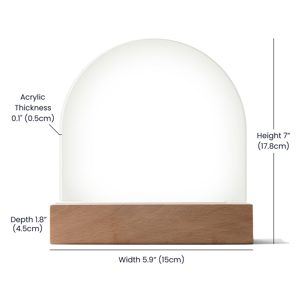 A True Friend Acrylic Dome Plaque - Gift for Friend