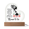 Mama To Be Acrylic Heart Plaque - New Mom Gift, Pregnancy Gift