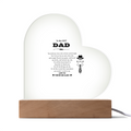 To My Best Dad Acrylic Heart Plaque - Father's Day Gift for Dad