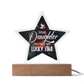 Dear Daughter You Are My Lucky Star Acrylic Star Plaque - Gift for Daughter