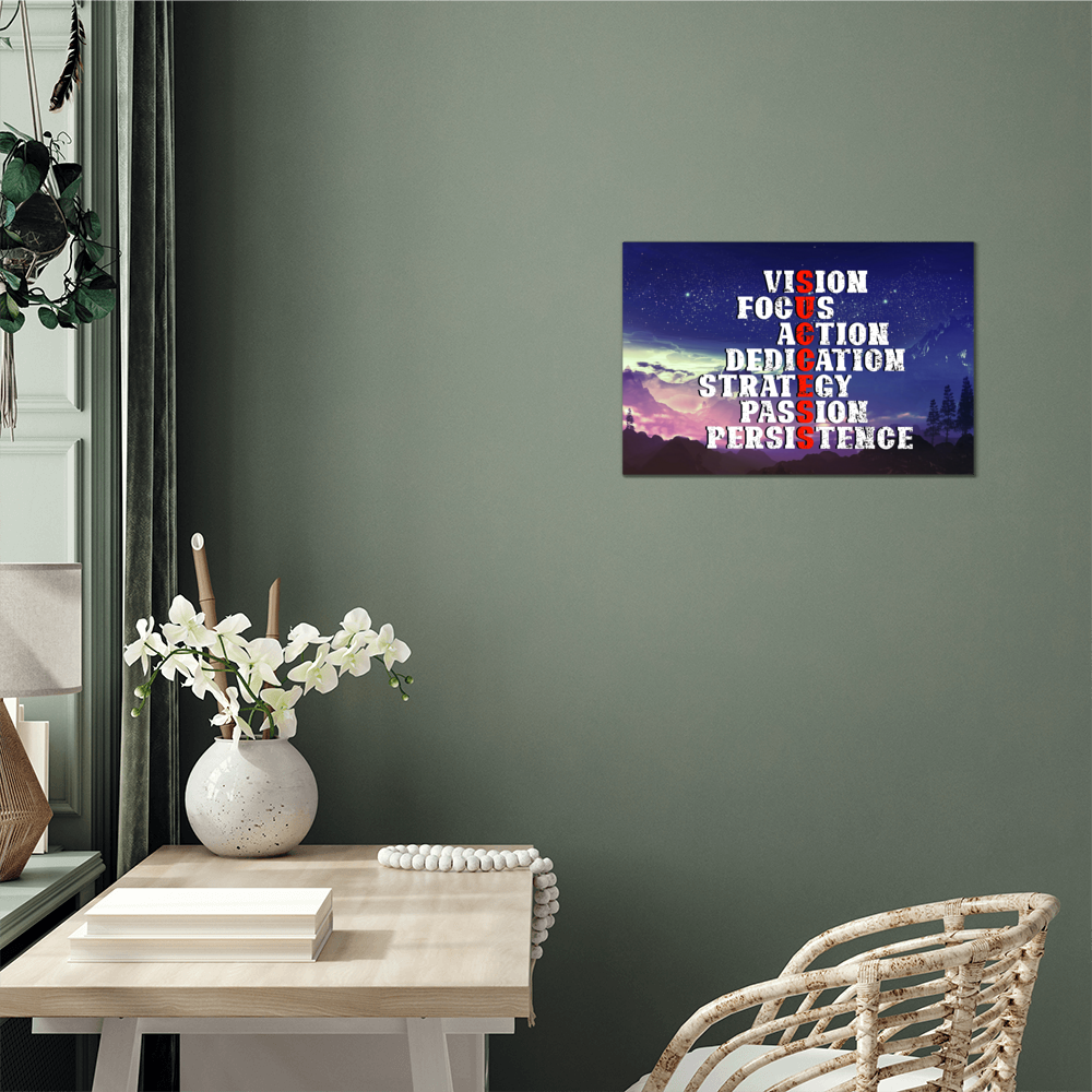 Vision Focus Action High Gloss Metal Art Print
