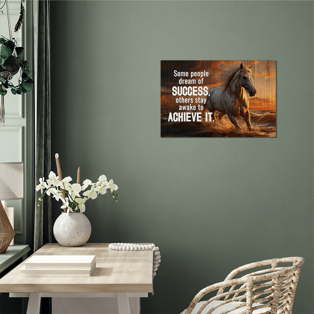 Some People Dream Of Success High Gloss Metal Art Print