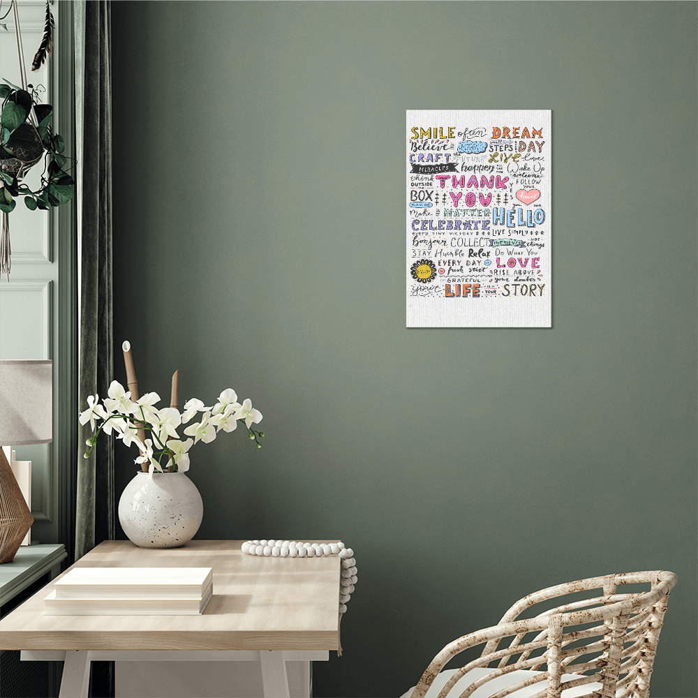 Smile Believe High Gloss Metal Art Print