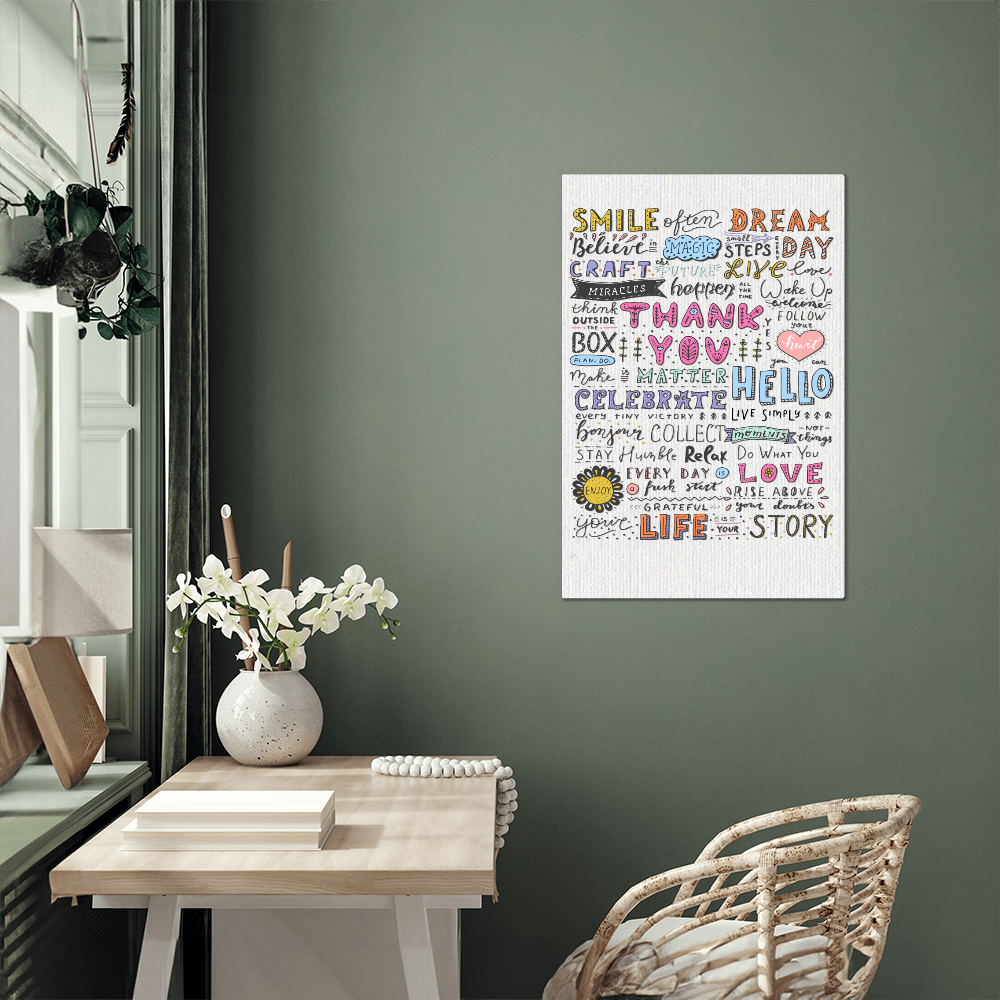 Smile Believe High Gloss Metal Art Print