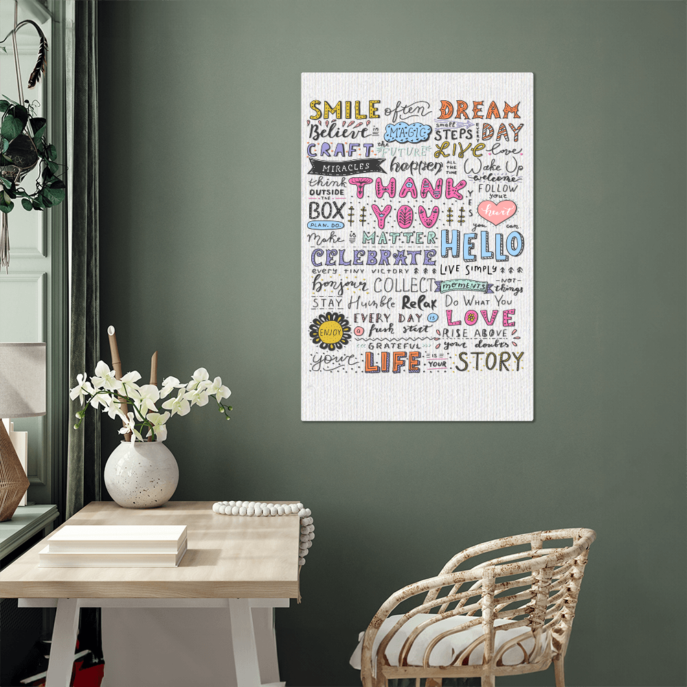 Smile Believe High Gloss Metal Art Print