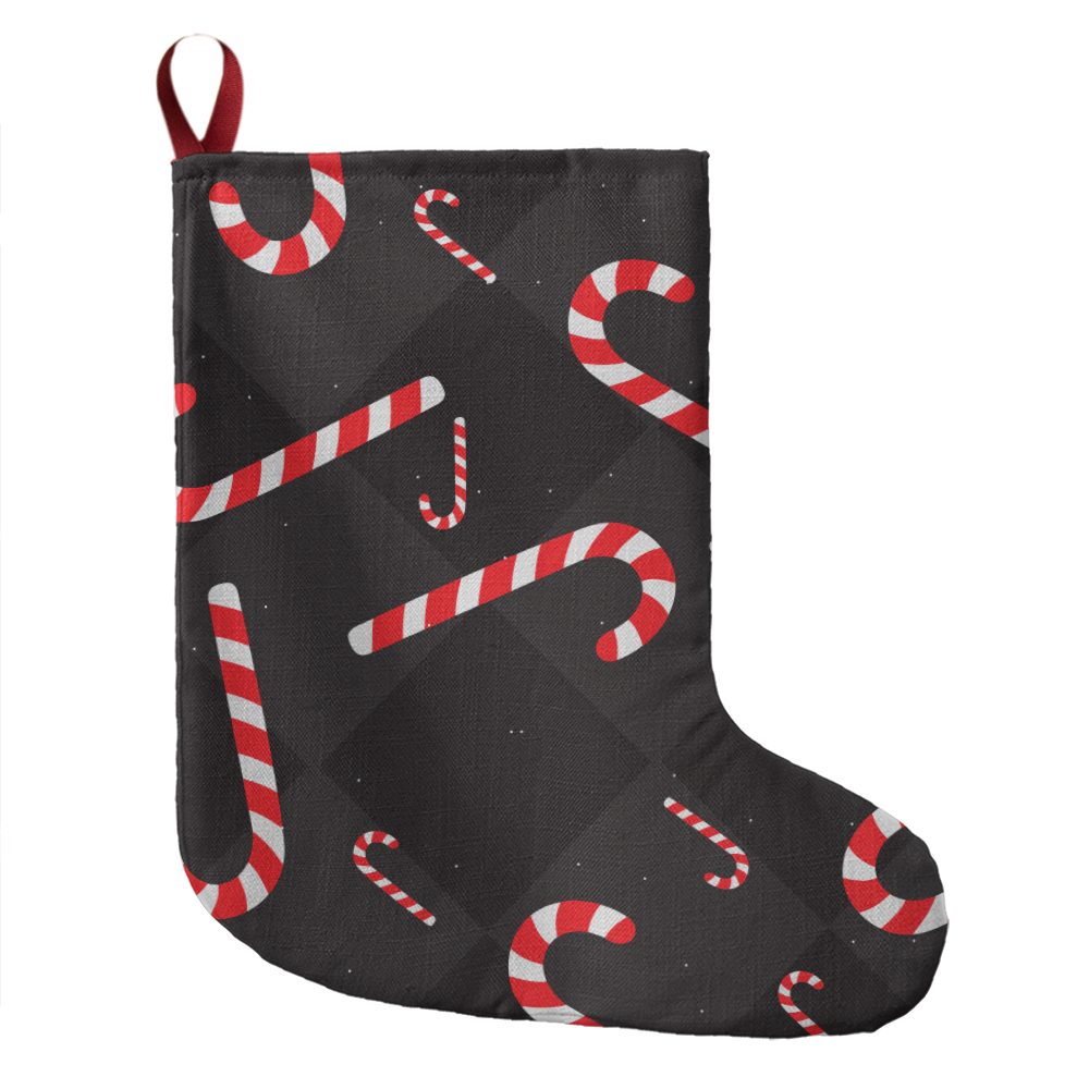 Candy Canes Giant Holiday Stocking
