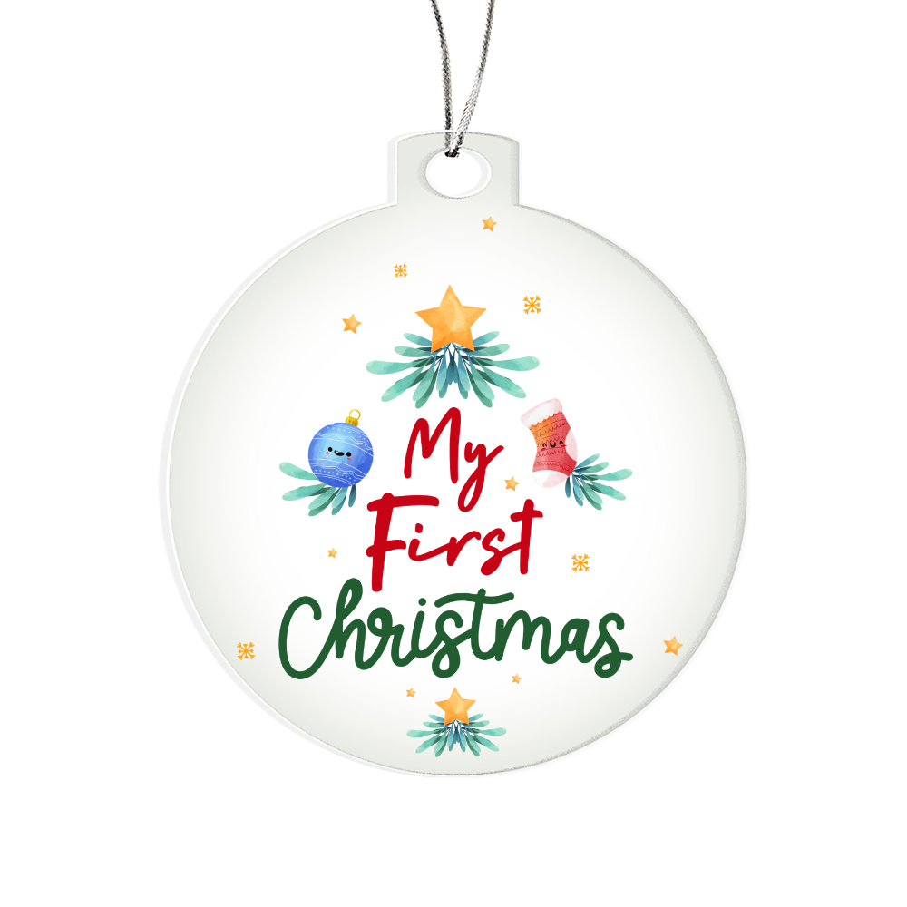 My First Christmas Acrylic Bulb Ornament