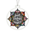 Small Acts Change the World Acrylic Bulb Ornament - Inspirational Gift