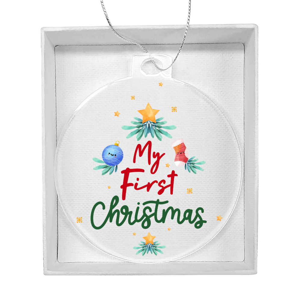 My First Christmas Acrylic Bulb Ornament