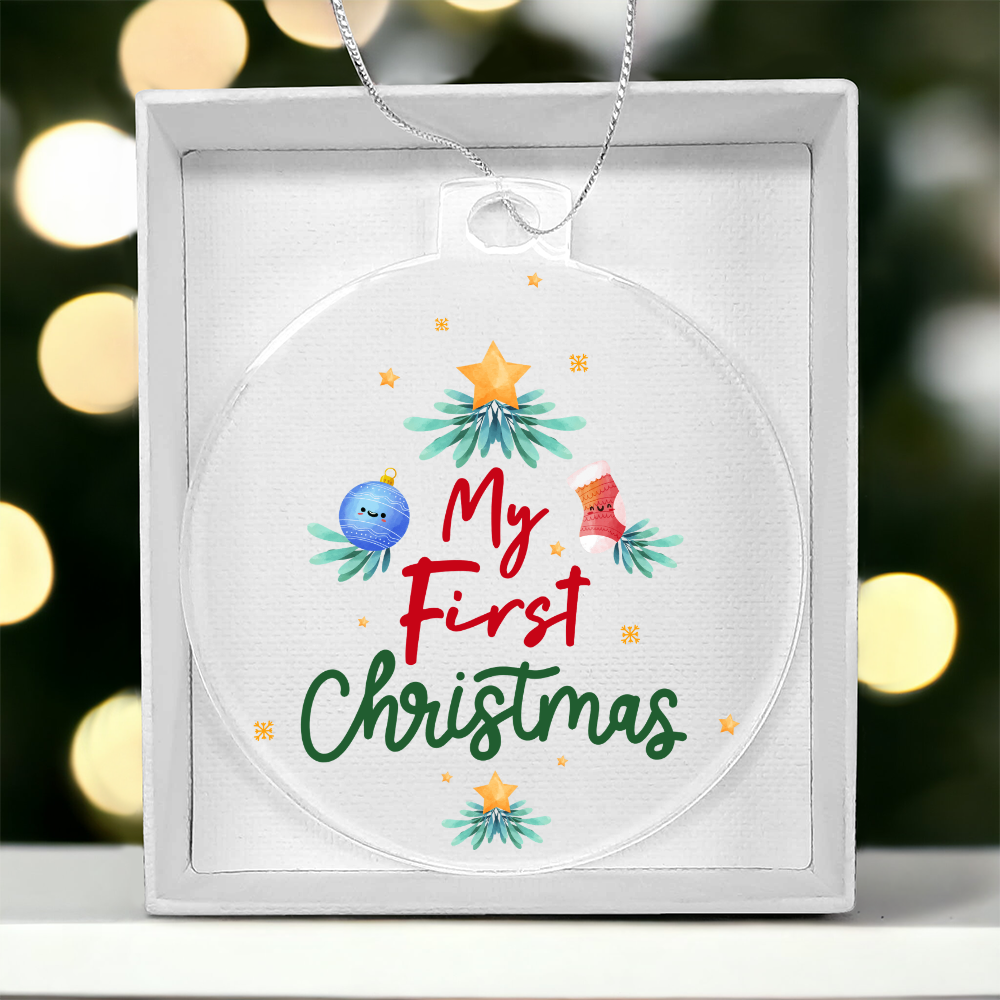 My First Christmas Acrylic Bulb Ornament