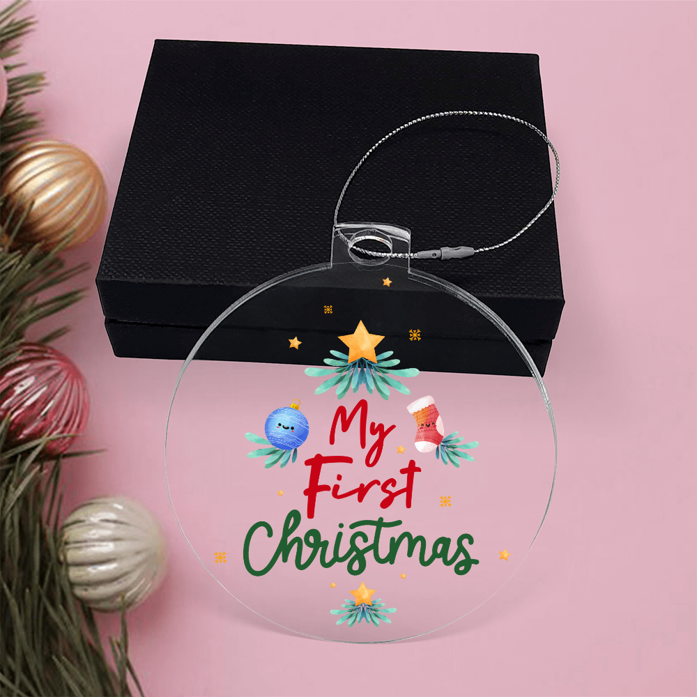 My First Christmas Acrylic Bulb Ornament