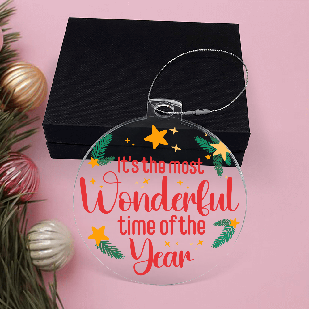 It's The Most Wonderful Time Of The Year Acrylic Bulb Ornament