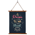 A Dream Is A Wish Your Heart Makes Wood Framed Wall Tapestry