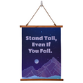 Stand Tall Even If You Fall Wood Framed Wall Tapestry