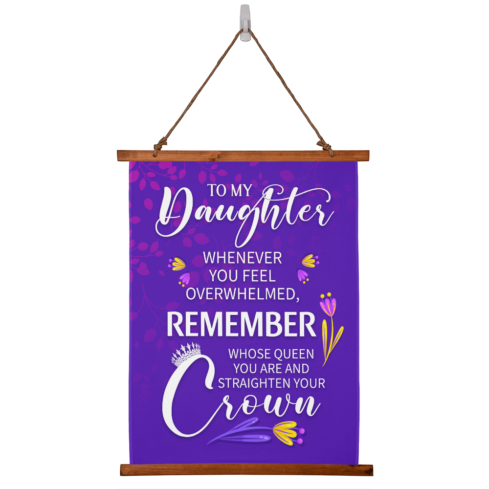Whenever You Feel Overwhelmed Wood Framed Wall Tapestry