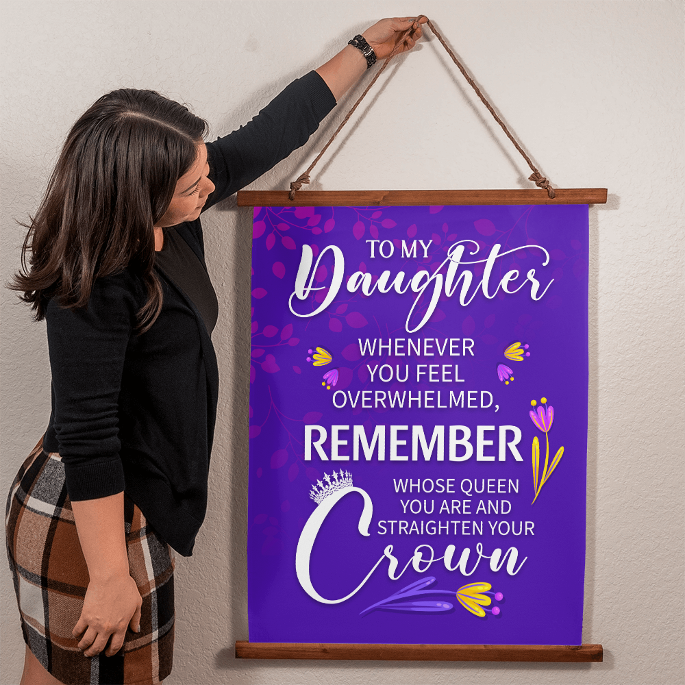 Whenever You Feel Overwhelmed Wood Framed Wall Tapestry