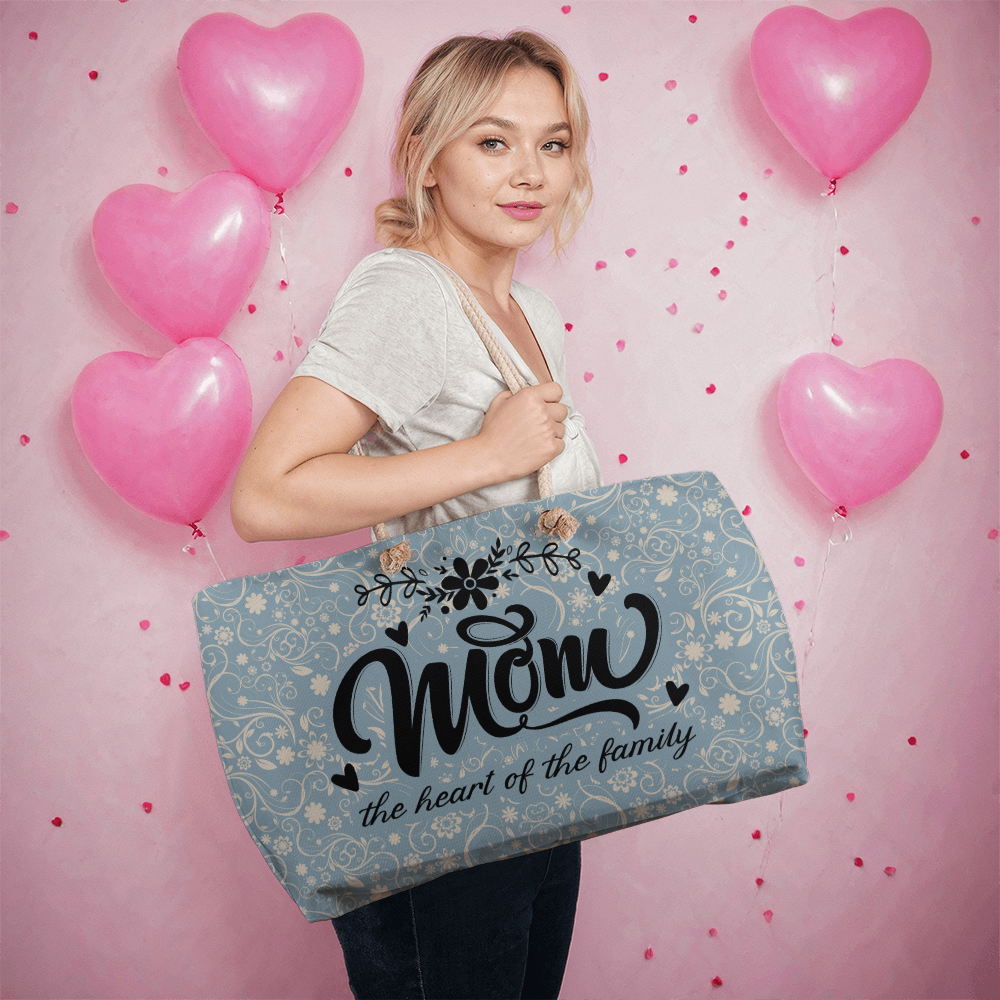 Mom, The Heart Of The Family — Weekender Tote Bag