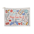 Mom Can Fix It Zippered Pouch, Large - First Aid Bag Gift