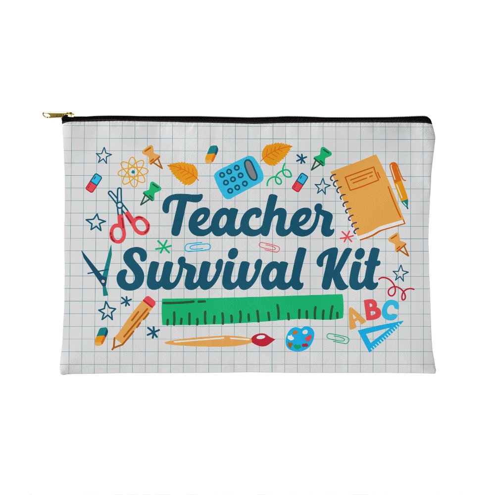 Teacher Survival Kit Zippered Pouch, Small - Teacher Gift