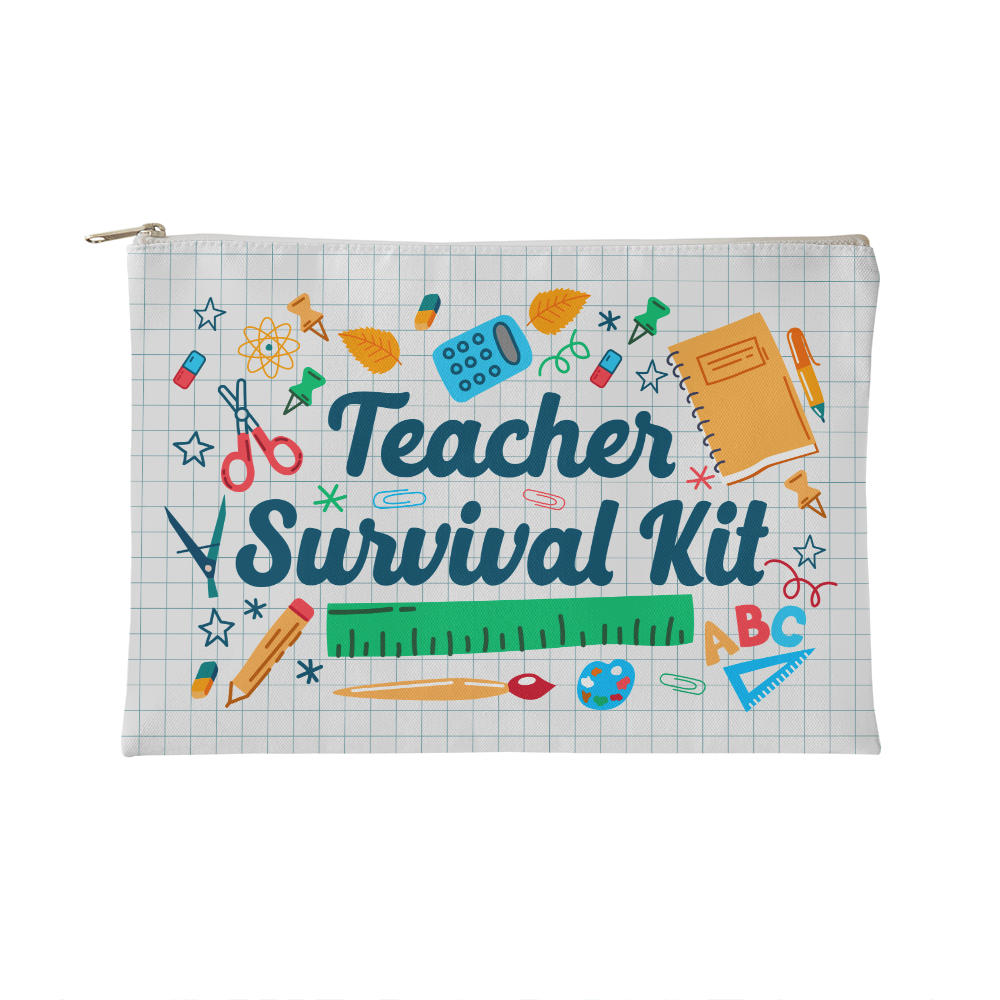 Teacher Survival Kit Zippered Pouch, Small - Teacher Gift
