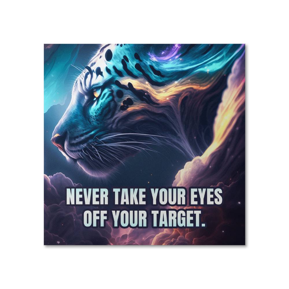 Never Take Your Eyes Off Your Target Matte Poster