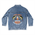 I Just Want To Drink Beer And Fish All Day — Men's Denim Jacket