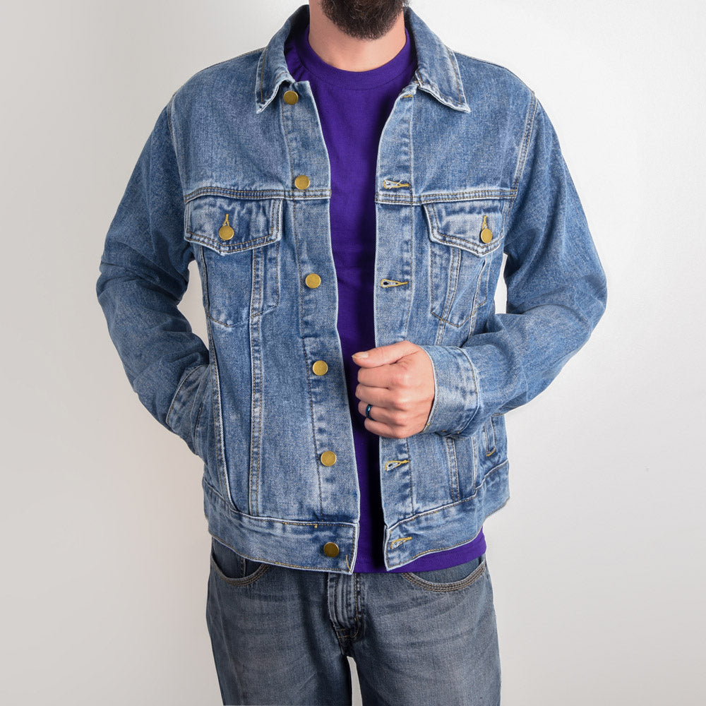 Ghost Rider (Transparent) — Men's Denim Jacket