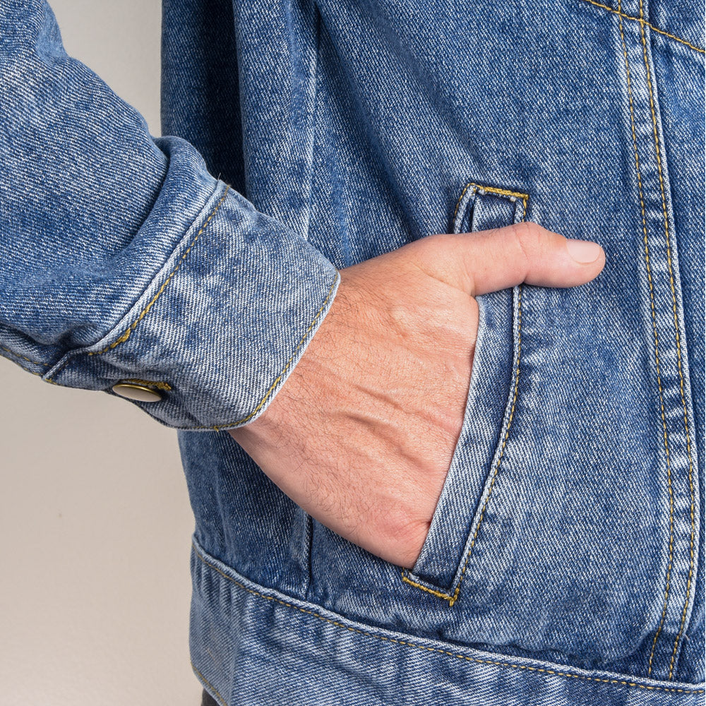 I Just Want To Drink Beer And Fish All Day — Men's Denim Jacket