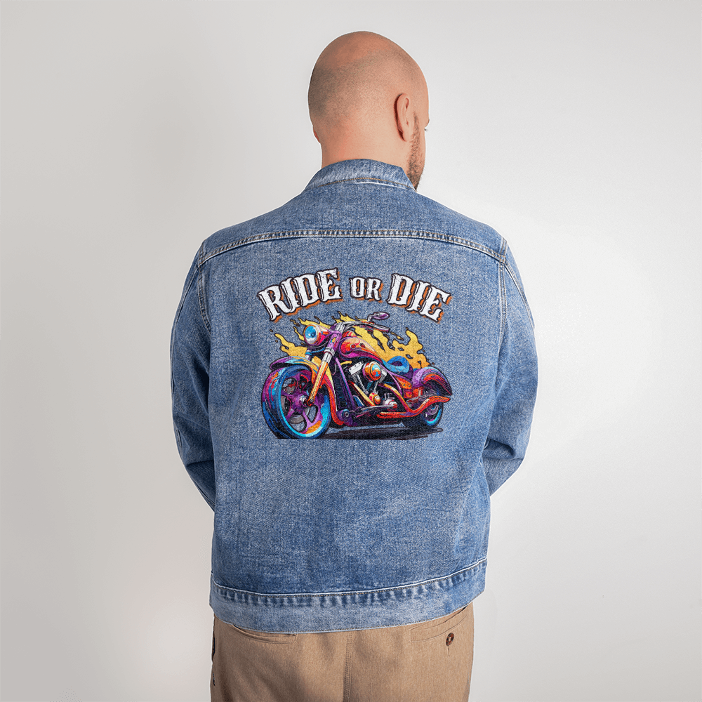Ride Or Die — Men's Denim Jacket