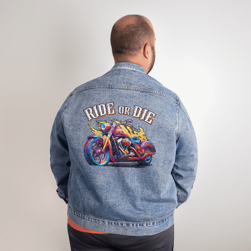 Ride Or Die — Men's Denim Jacket