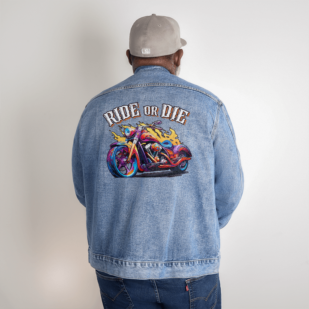Ride Or Die — Men's Denim Jacket