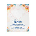 To My Nana Sherpa Fleece Blanket, We Hope Every Time You Snuggle This Blanket, Christmas Gift for Grandma from Grandkids