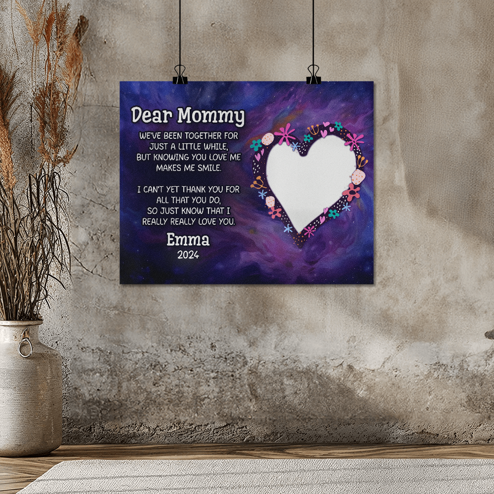 Dear Mommy We've Been Together Matte Poster