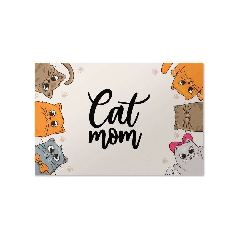 Cat Mom Matte Poster