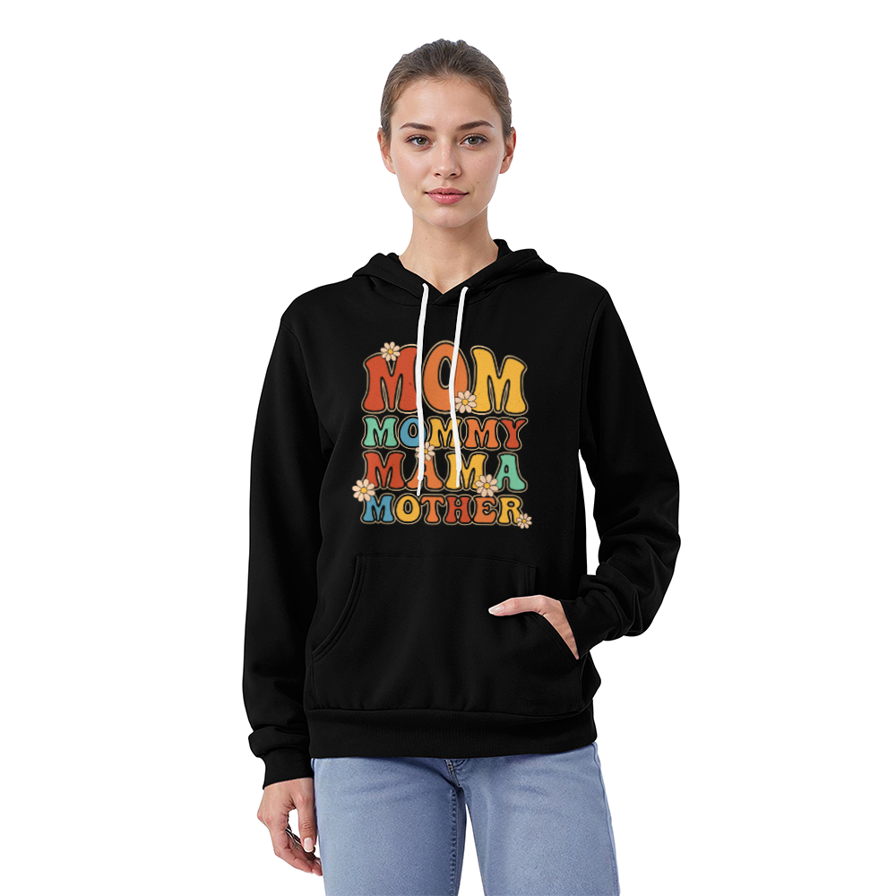 Mom Mommy Mama Mother Hoodie, Retro Mom Gift