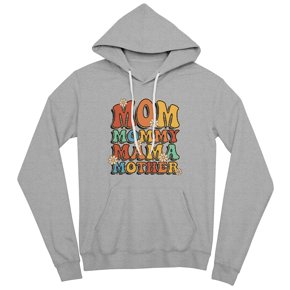 Mom Mommy Mama Mother Hoodie, Retro Mom Gift
