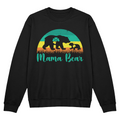 Mama Bear Crewneck Sweatshirt, Sunset Bear Gift