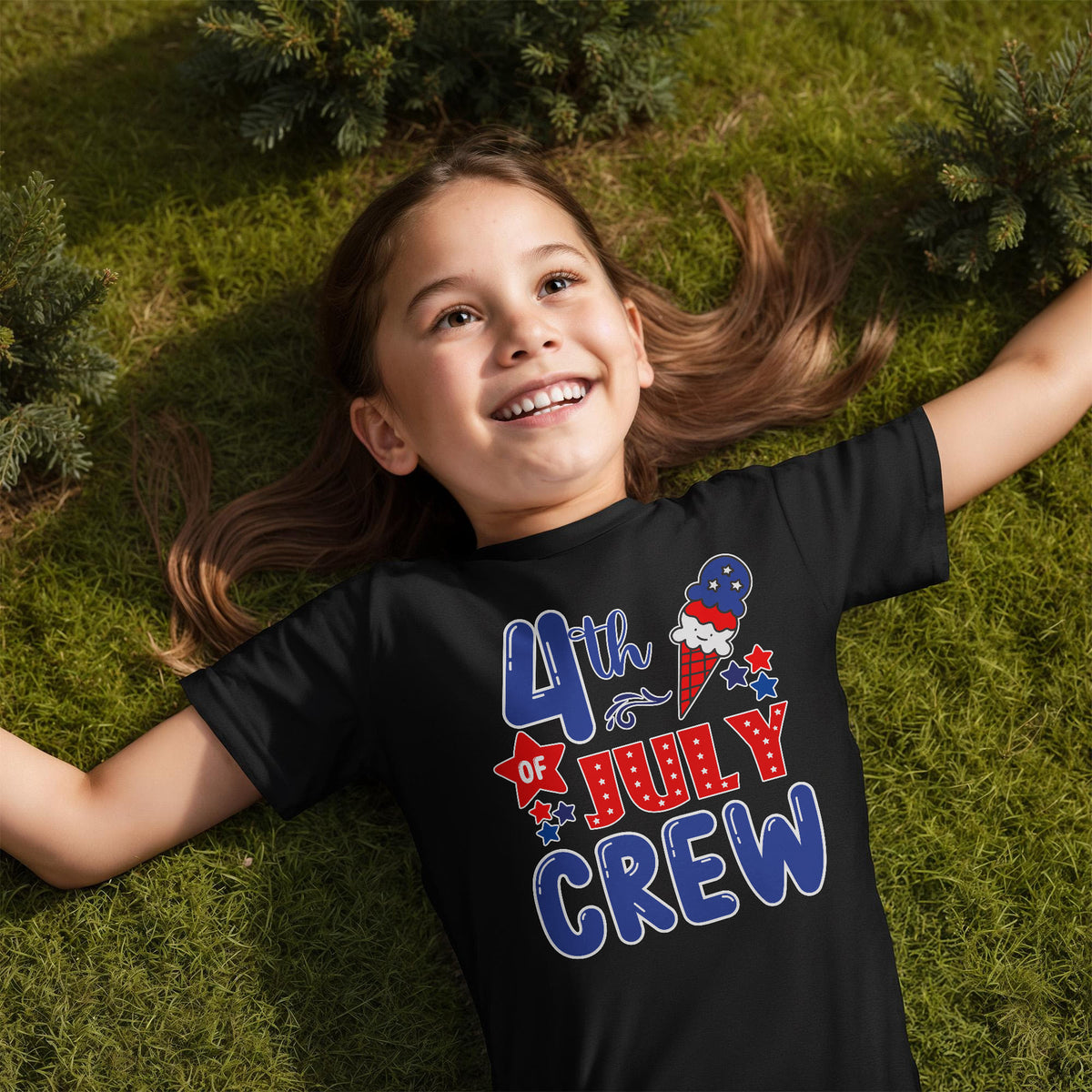 4th Of July Crew Youth T-Shirt, Patriotic Kids Shirt