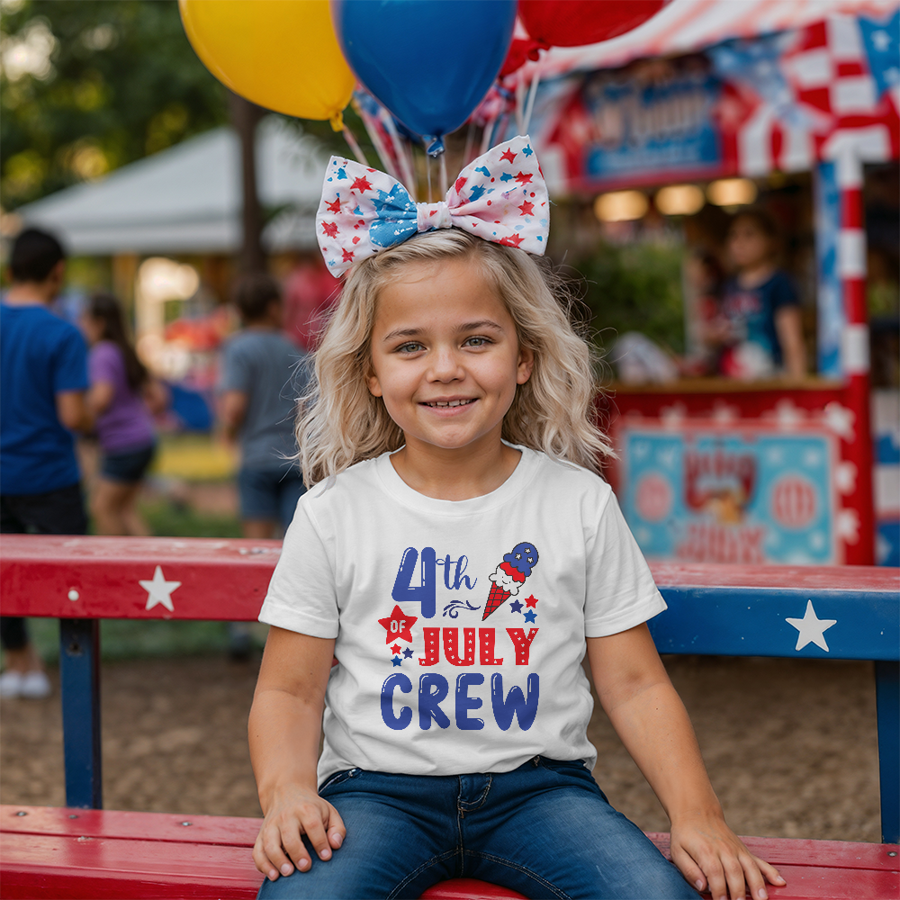 4th Of July Crew Youth T-Shirt, Patriotic Kids Shirt