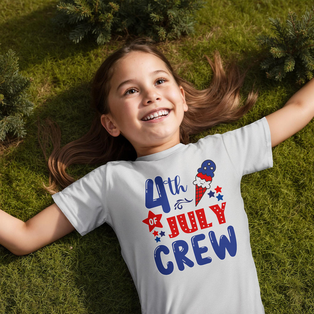 4th Of July Crew Youth T-Shirt, Patriotic Kids Shirt
