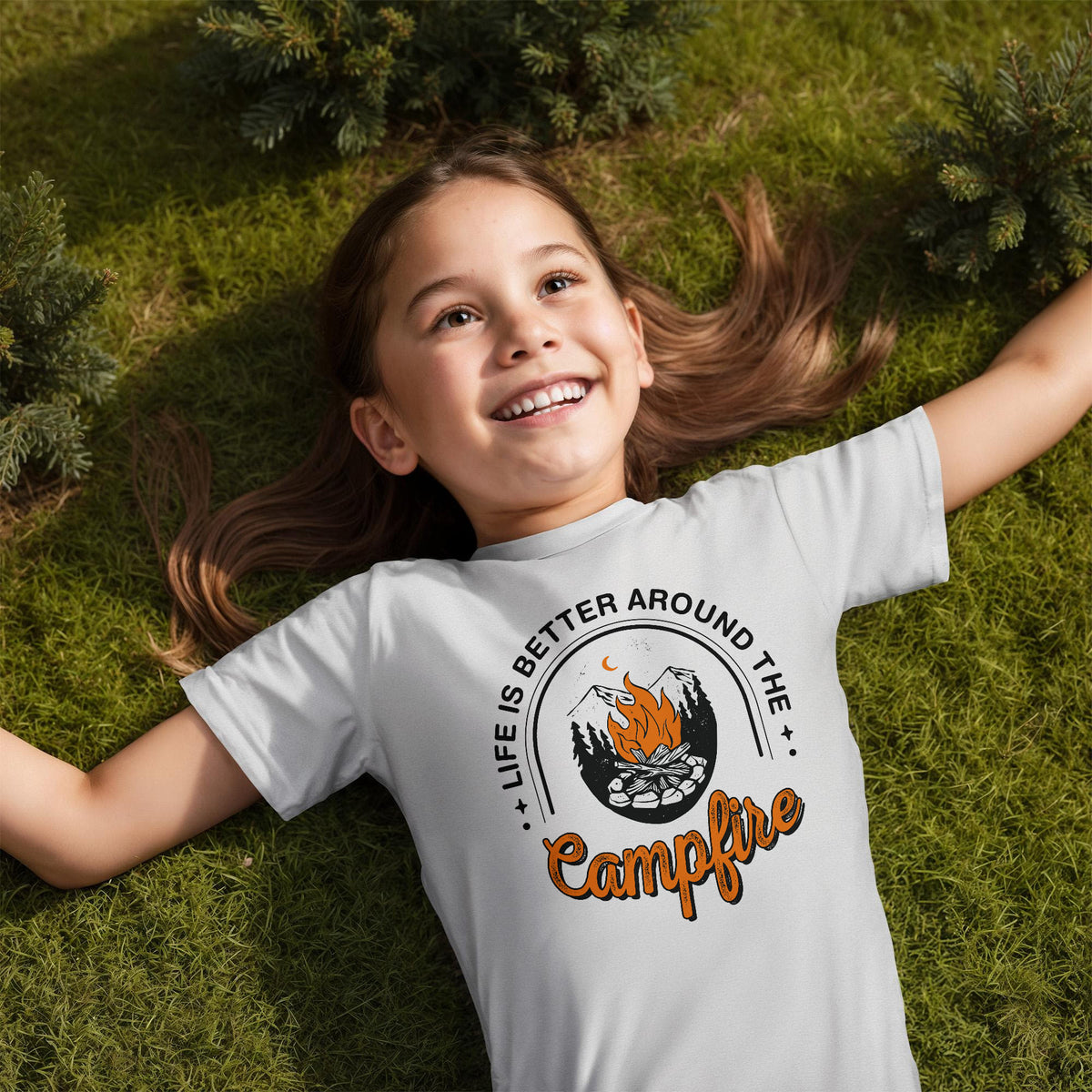 Life Is Better Around The Campfire Youth T-Shirt