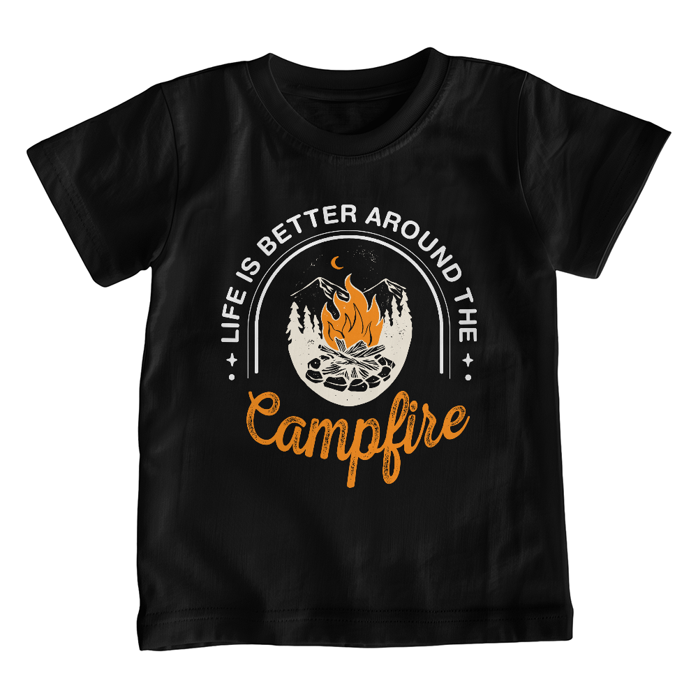 Life Is Better Around The Campfire Youth T-Shirt